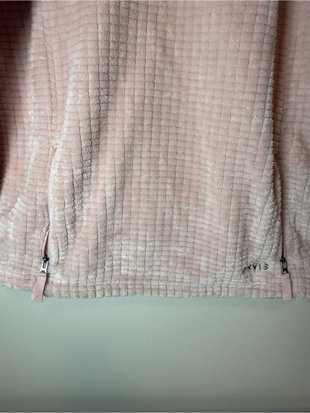 Orvis Plush Quarter-Zip Pullover Jacket - Dusty Pink - Picture 3 of 8